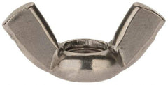 Value Collection - M12x1.75 Metric Coarse, Stainless Steel Standard Wing Nut - Grade 18-8, Austenitic Grade A2, 65mm Wing Span, 33.5mm Wing Span - Top Tool & Supply