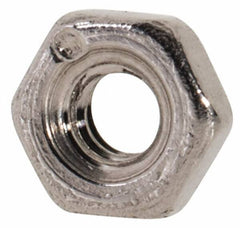 Value Collection - M2x0.40 Metric Coarse Stainless Steel Right Hand Hex Nut - 4mm Across Flats, 1.6mm High, Uncoated - Top Tool & Supply