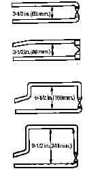 Miller Electric - 12 Inch Tong Length, MO Offset Spot Welder Tong - Key Reference B - Exact Industrial Supply