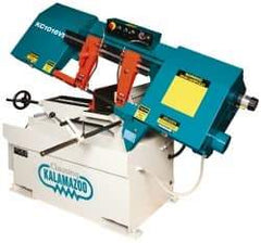 Clausing - 9 x 14-1/2" Max Capacity, Manual Variable Speed Pulley Horizontal Bandsaw - 50 to 295 SFPM Blade Speed, 230/460 Volts, 45°, 2 hp, 3 Phase - Top Tool & Supply