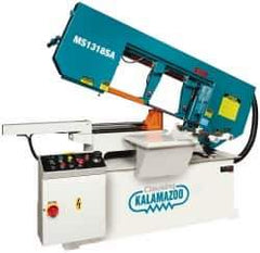 Clausing - 18-1/2 x 10-1/2" Max Capacity, Semi-Automatic Variable Speed Pulley Horizontal Bandsaw - 102 to 377 SFPM Blade Speed, 230/460 Volts, 45 & 60°, 3 hp, 3 Phase - Top Tool & Supply