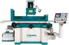 Clausing - 40 Inch Long x 16 Inch Wide Table, 5 to 25m per Min, 3 Phase, Automatic Floor Machine Surface Grinder - 7.5 hp, 1,750 RPM Spindle Speed, 230/460 Volts, 158 Inch Overall Length, 5 Inch Arbor Hole Diameter - Top Tool & Supply