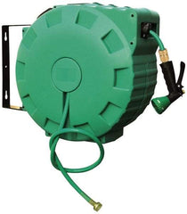 Value Collection - 80' Spring Retractable Hose Reel - 140 psi, Hose Included - Top Tool & Supply