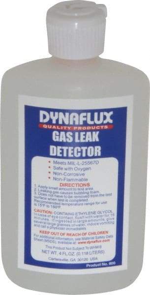 Dynaflux - Clear, Leak Detector - For All Gases - Exact Industrial Supply