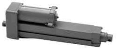 Duff-Norton - 12" Stroke Len, 25% Duty Cycle, 12 Volt, Linear Electromechanical Actuator with Limit Switch - DC Input, 0.5" per Second, 100 Lb Capacity - Top Tool & Supply