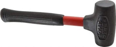 Proto - 16 oz Head 1-5/8" Face Diam Urethane Dead Blow Hammer - 12" OAL, Fiberglass Handle - Top Tool & Supply