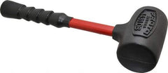 Proto - 64 oz Head 2-5/8" Face Diam Urethane Dead Blow Hammer - 14-3/8" OAL, Fiberglass Handle - Top Tool & Supply