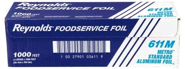 Reynolds - 12" Wide x 1,000' Long Aluminum Foil Roll - Use with Food Protection - Top Tool & Supply