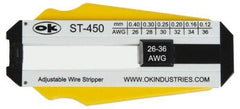 Jonard Tools - 36 to 26 AWG Capacity Precision Wire Stripper - Polycarbonate Handle - Top Tool & Supply