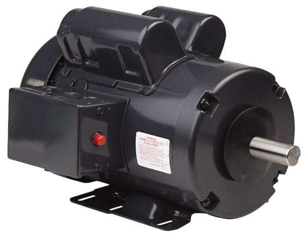 US Motors - 3/4 hp, TEFC Enclosure, No Thermal Protection, 1,140 RPM, 115/208-230 Volt, 60 Hz, Single Phase Capacitor Start-Cap Run Motor - Size 56H Frame, Rigid Base Mount, 1 Speed, Ball Bearings, 10.05 Full Load Amps, B Class Insulation, Reversible - Top Tool & Supply