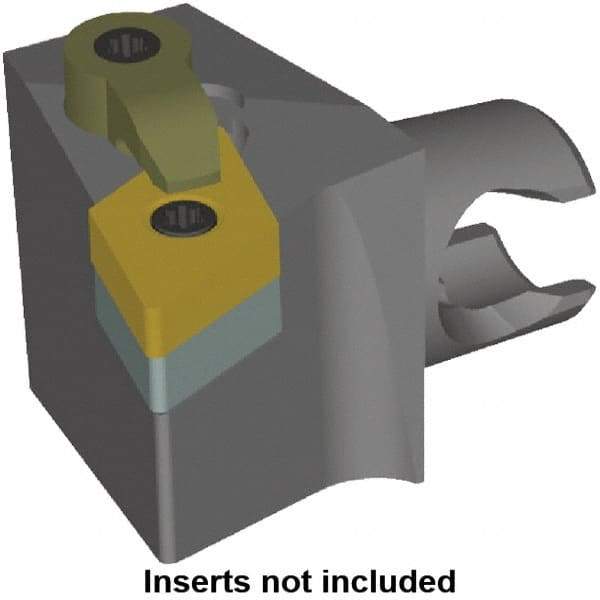 Kennametal - Right Hand Cut, Size KM25, DN.. Insert Compatiblity, Modular Turning & Profiling Cutting Unit Head - 22mm Ctr to Cutting Edge, 30mm Head Length, Series KM Mini - Top Tool & Supply