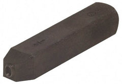 Made in USA - 3/16" Character Size, Q Character, Heavy Duty Individual Steel Stamp - Steel, Letter - Top Tool & Supply