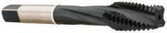 Accupro - #10-32 3 Flute 2B Modified Bottoming Spiral Flute Tap - Vanadium High Speed Steel, Nitride Finish, 2-3/8" OAL, Right Hand Flute, Right Hand Thread, H3 - Top Tool & Supply