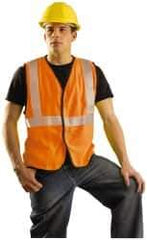 OccuNomix - Size XL Flame Resistant/Retardant Orange Solid General Purpose Vest - 44 to 46" Chest, ANSI 107-2015, ASTM F1506, ATPV=5.4 cal/Sq cm, NFPA 70E/HRC=1, Hook & Loop Closure, 1 Pocket, Modacrylic/Aramid Blend - Top Tool & Supply