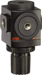 ARO/Ingersoll-Rand - 3/4 NPT Port, 210 CFM, Aluminum Standard Regulator - 0 to 140 psi Range, 250 Max psi Supply Pressure, 1/8" Gauge Port Thread, 3.15" Wide x 5.472" High - Top Tool & Supply