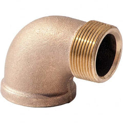 Merit Brass - Brass & Chrome Pipe Fittings Type: 90 Street Elbow Fitting Size: 3 - Top Tool & Supply