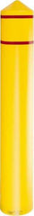 Eagle - 9-3/8" Wide x 9-3/8" Deep x 57" High, 8" Bumper Post Sleeve - Yellow, HDPE, 8 Lb, Smooth Surface - Top Tool & Supply