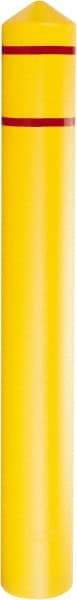 Eagle - 7-3/8" Wide x 7-3/8" Deep x 56" High, 6" Bumper Post Sleeve - Yellow, HDPE, 6 Lb, Smooth Surface - Top Tool & Supply