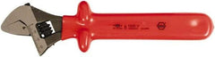 Wiha - 1" Jaw Capacity, 8" Insulated Adjustable Wrench - Chrome Vanadium Steel - Top Tool & Supply