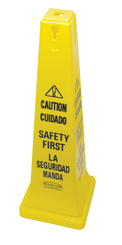 Caution Cone Sign - Yellow - Top Tool & Supply
