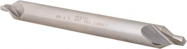 Hertel - #6 Plain Cut 60° Incl Angle Cobalt Combo Drill & Countersink - Top Tool & Supply