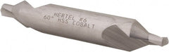 Hertel - #6 Plain Cut 60° Incl Angle Cobalt Combo Drill & Countersink - Top Tool & Supply