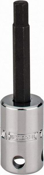 Proto - 3/8" Drive, 7/32" Hex Bit Socket - 2-23/32" OAL, 1-5/8" Bit Length, Tethered - Top Tool & Supply