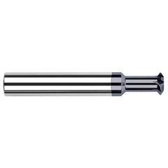 Harvey Tool - 1/2° 1/2" Cut Diam, 0.126" Cut Width, 1/2" Shank, Solid Carbide Double-Angle Cutter - Exact Industrial Supply