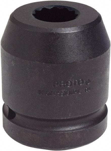 Proto - 1" Drive 1-1/16" Standard Impact Socket - 12 Points, 2-9/16" OAL - Top Tool & Supply