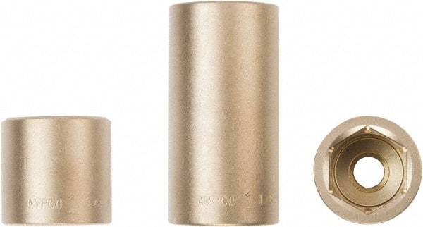 Ampco - 3/4" Drive, Standard Hand Socket - 6 Points, 2-7/8" OAL, Aluminum Bronze - Top Tool & Supply