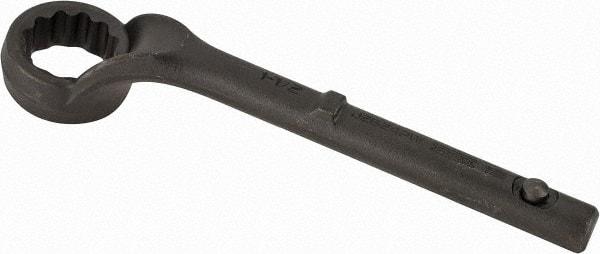 Proto - 1-1/2" 12 Point Pull Wrench - Single End, 10-15/16" OAL, Steel, Black Finish - Top Tool & Supply