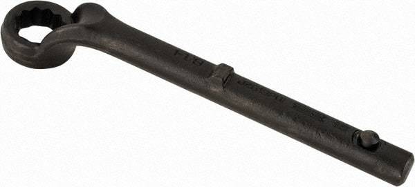 Proto - 1-1/8" 12 Point Pull Wrench - Single End, 10-11/16" OAL, Steel, Black Finish - Top Tool & Supply