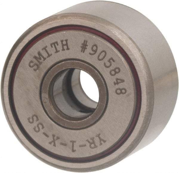 Accurate Bushing - 7/8" Roller Diam x 1/2" Width, Sealed Yoke Cam Follower - Stainless Steel, 0.56" OAL, 1,160 Lb Dynamic Cap - Top Tool & Supply