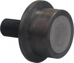 Accurate Bushing - 25mm Bore, 85mm Roller Diam x 44mm Width, Carbon Steel Flanged Yoke Roller - 63,500 N Dynamic Load Capacity, 46mm Overall Width - Top Tool & Supply