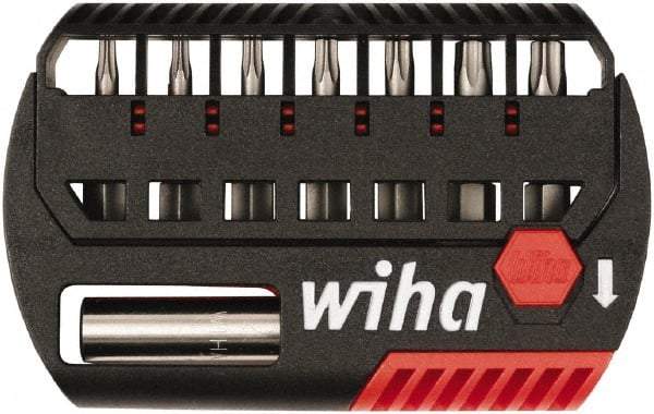 Wiha - 8 Piece, Bit Set - 5/32 to 1/4", 4 to 6mm Hex, Hex Point - Top Tool & Supply