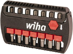 Wiha - 7 Piece, Bit Set - 5/32 to 1/4", 4 to 6mm Hex, Hex Point - Top Tool & Supply