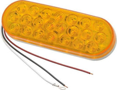 Peterson - Amber Type 1 LED Strobe Lights - LED, 0.67 Amp, 8 Watt, 12 Volt, 6-1/2" Long - Top Tool & Supply