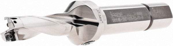 Iscar - 1.69" Max Drill Depth, 3xD, 9/16" Diam, Indexable Insert Drill - 3/4" Shank Diam, Straight Shank - Top Tool & Supply