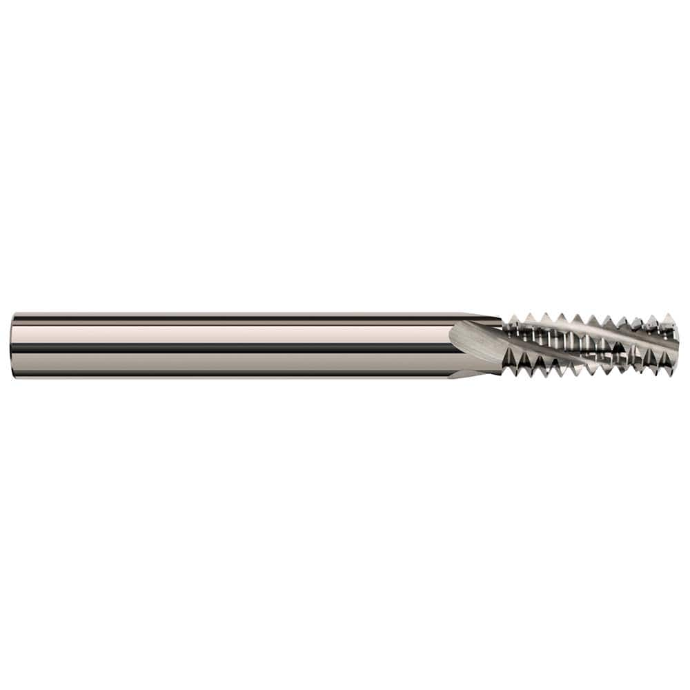 Harvey Tool - M8 X 1.25 Internal/External 1.25mm Pitch 1/4" Shank 3-Flute Solid Carbide Helical Flute Thread Mill - Exact Industrial Supply