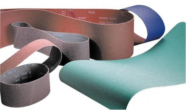 Made in USA - 3" Wide x 24" OAL, 80 Grit, Silicon Carbide Abrasive Belt - Silicon Carbide, Medium, Coated, X/Y Weighted Cloth Backing, Wet/Dry, Series S181 - Top Tool & Supply