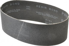 Made in USA - 3" Wide x 21" OAL, 80 Grit, Silicon Carbide Abrasive Belt - Silicon Carbide, Medium, Coated, X/Y Weighted Cloth Backing, Wet/Dry, Series S181 - Top Tool & Supply