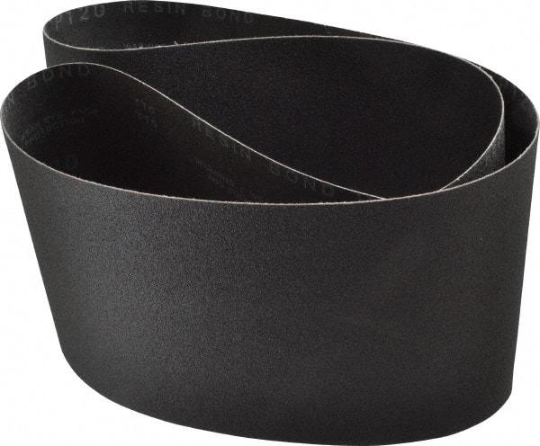 Made in USA - 6" Wide x 48" OAL, 120 Grit, Silicon Carbide Abrasive Belt - Silicon Carbide, Fine, Coated, X/Y Weighted Cloth Backing, Wet/Dry, Series S181 - Top Tool & Supply