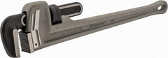 Proto - 24" Aluminum Straight Pipe Wrench - 6" Pipe Capacity - Top Tool & Supply