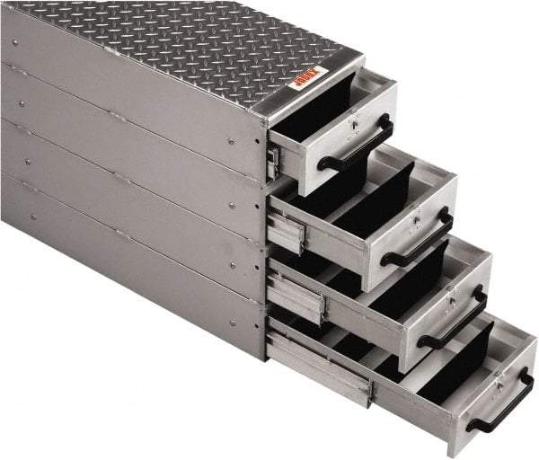 Jobox - 12" Wide x 24" High x 50" Deep Utility Chest - Fits Van Floor or Truck Bed - Top Tool & Supply