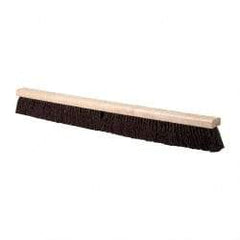 PRO-SOURCE - 36" Heavy Duty Palmyra Push Broom - 4" Bristle Length, Wood Block, Bolt-On Handle Connection, Handle Sold Separately - Top Tool & Supply