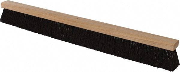 PRO-SOURCE - 36" Heavy Duty Polypropylene Push Broom - 3-1/4" Bristle Length, Wood Block, Bolt-On Handle Connection, Handle Sold Separately - Top Tool & Supply