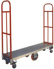 Win-Holt - 2,000 Lb Capacity Aluminum Warehouse Truck - Aluminum Tubular Deck, 22" OAW - Top Tool & Supply