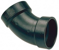 NIBCO - 4", ABS Drain, Waste & Vent Pipe 45 Elbow - Hub x Hub - Top Tool & Supply