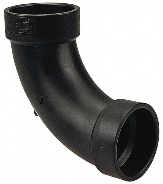 NIBCO - 3", ABS Drain, Waste & Vent Pipe 90 Long Radius Elbow - Hub x Hub - Top Tool & Supply