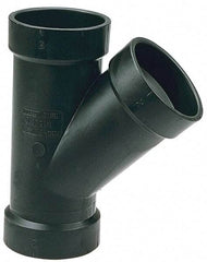 NIBCO - 2 x 2 x 1-1/2", ABS Drain, Waste & Vent Pipe 45 Wye - Hub x Hub x Hub - Top Tool & Supply